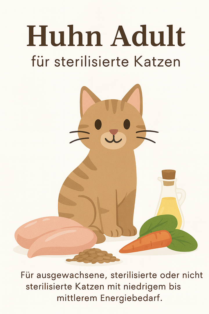 🐱 Huhn-Trockenfutter für ausgewachsene Katzen