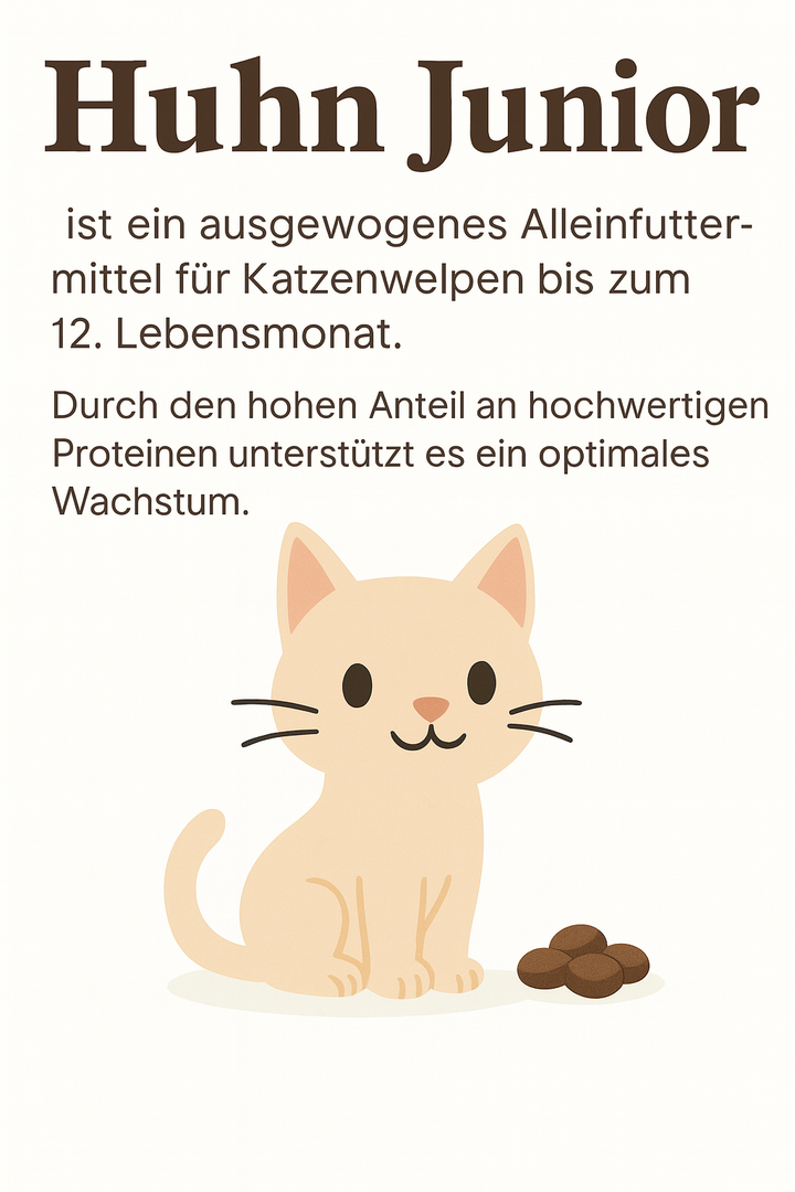 🐱 Huhn-Trockenfutter für Kätzchen (Junior)