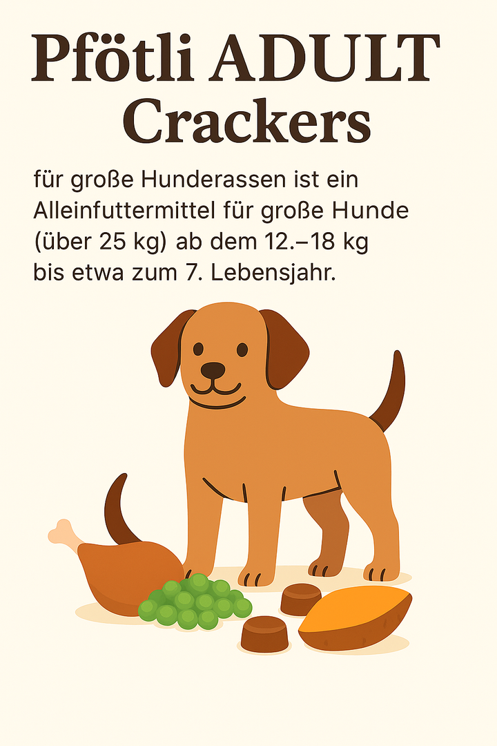 🐶 Huhn-Trockenfutter für ausgewachsene Hunde großer Rassen (über 25 kg)