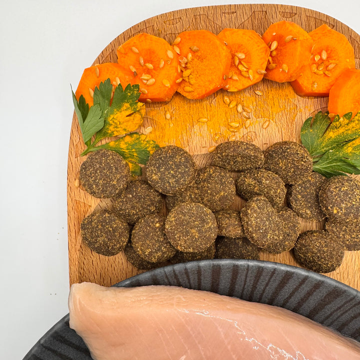 🐶 Huhn-Trockenfutter für ausgewachsene Hunde großer Rassen (über 25 kg)