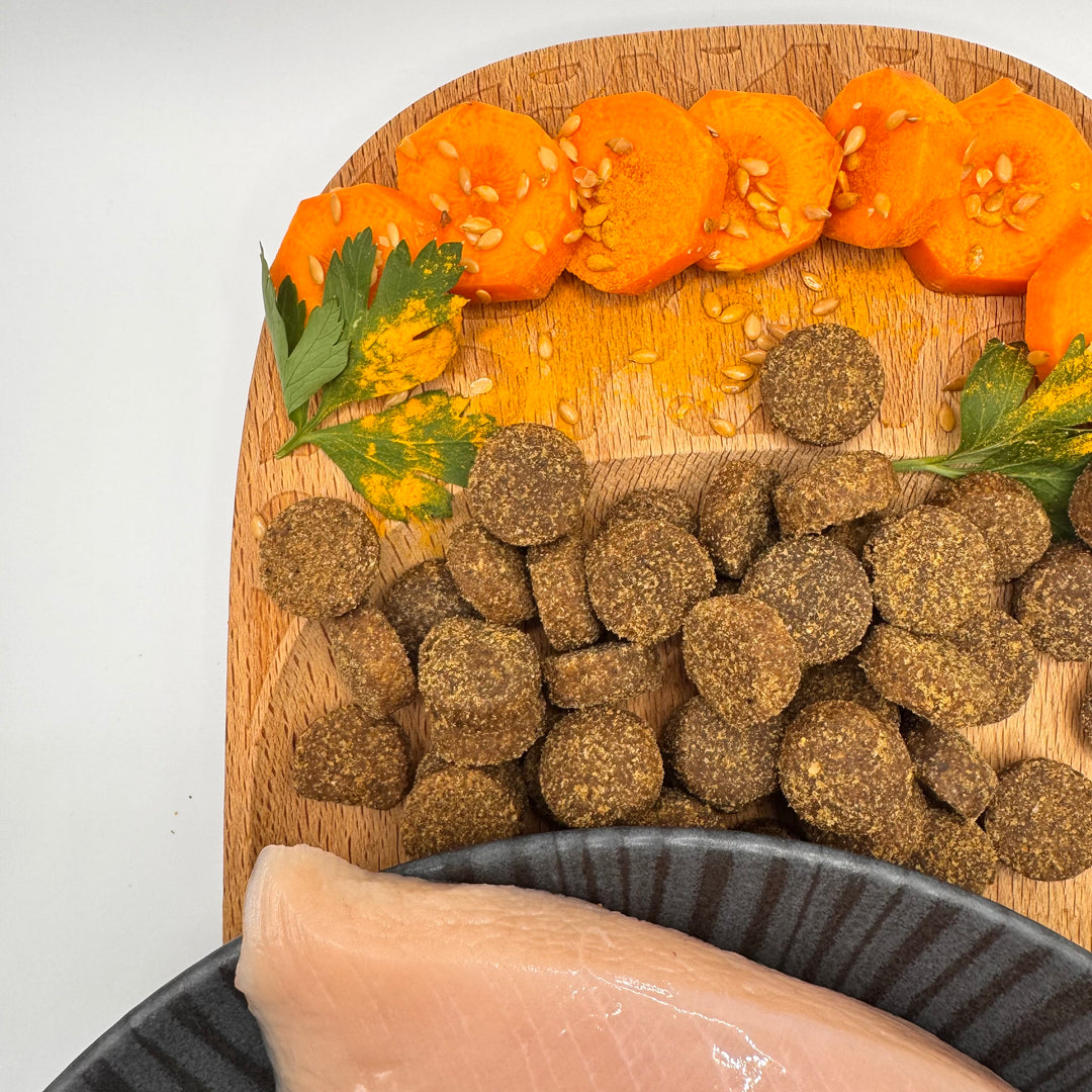 |19,90 CHF| 500 g Trockenfutter und 1 gekochte Mahlzeit à 400 g – abgestimmt auf das Profil Ihres Hundes🐶