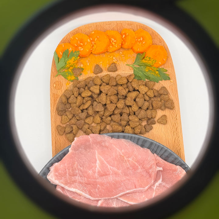 🐱 Schweinefleisch-Trockenfutter ohne Getreide für erwachsene Katzen