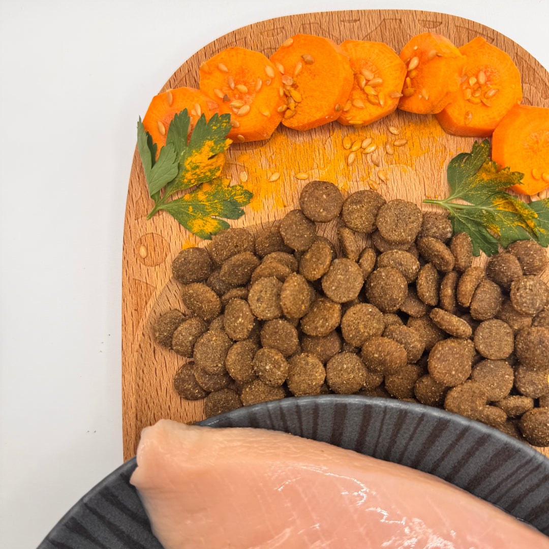 🐶 Huhn-Trockenfutter Junior für kleine und mittelgroße Hunderassen (Welpen)
