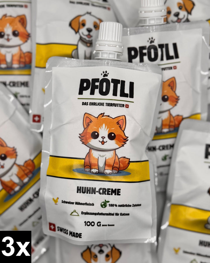 🐱🐶 Schweizer Creme-Snacks für Hunde und Katzen (100 g)