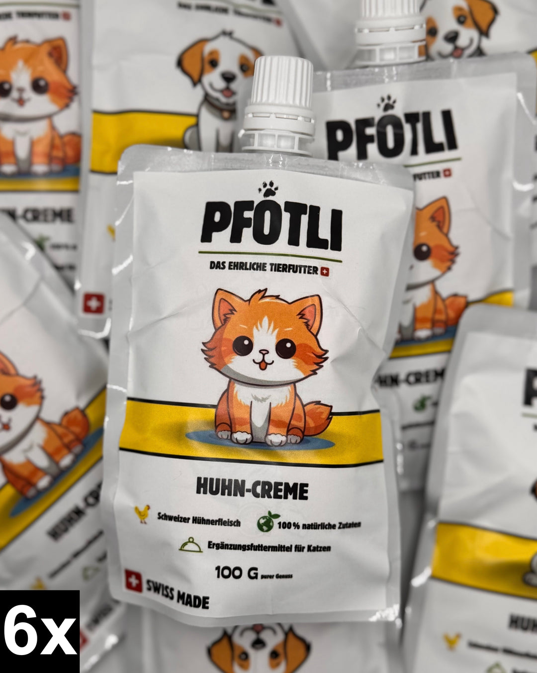 🐱🐶 Schweizer Creme-Snacks für Hunde und Katzen (100 g)
