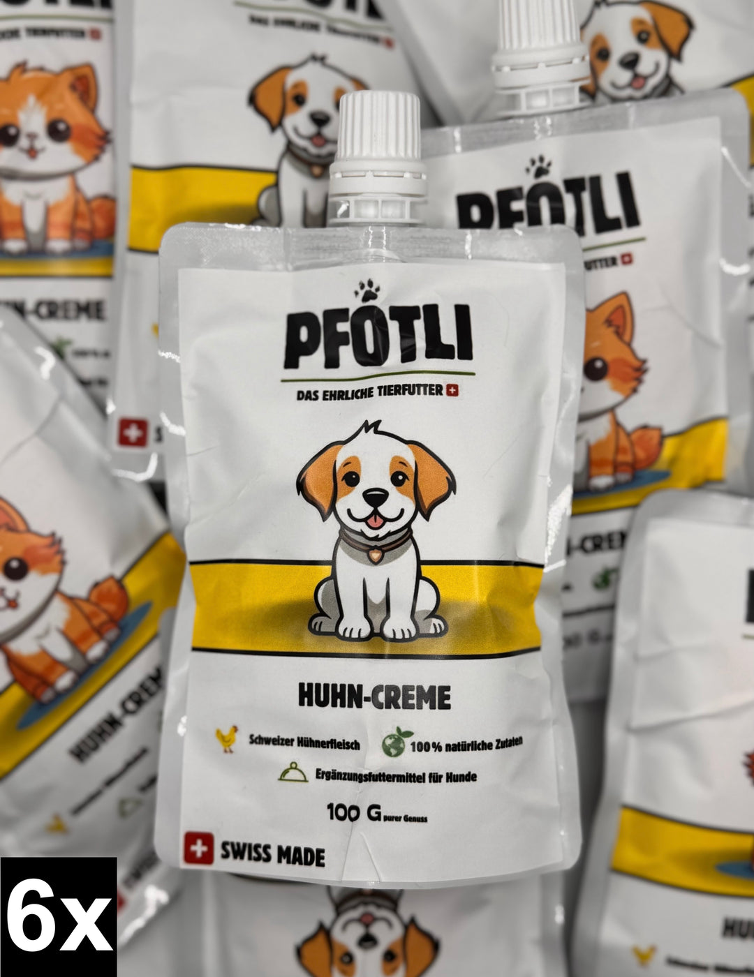 🐱🐶 Schweizer Creme-Snacks für Hunde und Katzen (100 g)